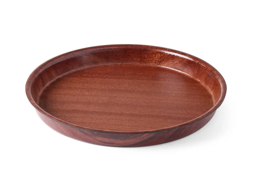 Dienblad Woodform, Hendi, Mahonie, ø420x(h)30mm Direct Verzonden
