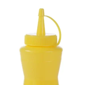 Dispenser flacon easy squeeze, HENDI, 0,2L, Geel, ⌀60x(H)170mm Lage Prijs