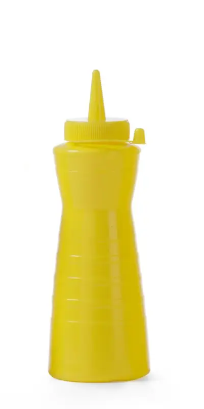 Snelle Levering Dispenser Flacon Easy Squeeze, Hendi, 0,6L, Geel, ø75x(h)240mm