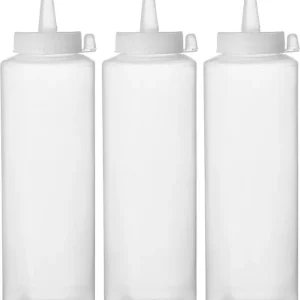 Dispenser Flacon Sets – 3 St., Hendi, 0,2L, Transparant, 3 St., ø50x(h)185mm Gereduceerde Prijs