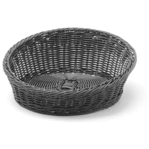 Broodmand Rond Schuin Aflopend, Hendi, Zwart, ø310x(h)120mm Flitsaanbieding