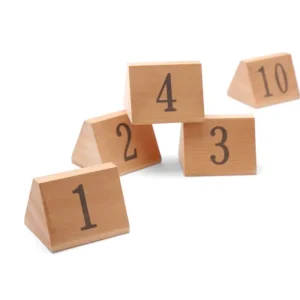 Tafelstandaards Genummerd, Hendi, Nummers 1-10, 55x48x(h)44mm Merkproduct