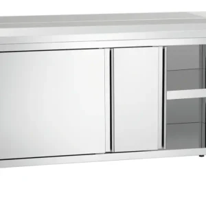 Veilige Betaling Bartscher Werkkast B1600 | RVS | Schuifdeuren | Achter Rand | 1600x700x850mm