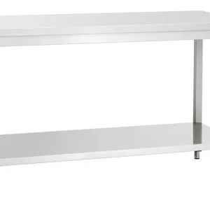 Bartscher Werktafel 600 B1400 | RVS | Vast Gelast | Met Onderblad | 1400x600x850mm Gereduceerde Prijs