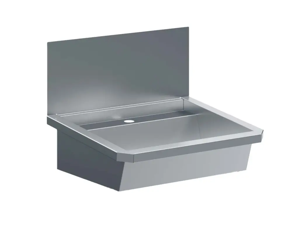 Veilige Betaling Combisteel RVS Wasbak | 1 Kraangat | Inclusief Afvoerplug & Spatscherm | 600x468x438mm