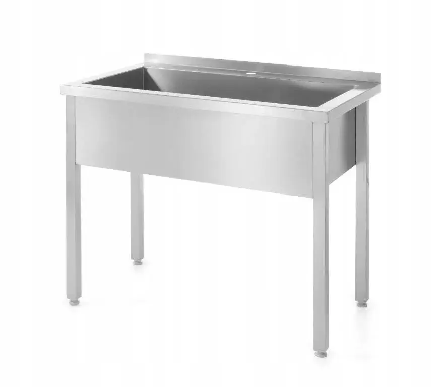 Must-Have Enkele Spoeltafel – Gelast, Diepte: 700 Mm, Wasbak: 300 Mm., Hendi, Profi Line, 800x700x(h)850mm