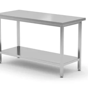 Centrale Werktafel Met Een Schap Budget Line – Geschroefd, Diepte: 600 Mm, Hendi, Budget Line, 1000x600x(h)850mm Beperkte Voorraad