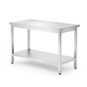 Nieuw Centrale Werktafel Met Een Schap Budget Line – Geschroefd, Diepte: 600 Mm, Hendi, Budget Line, 1200x600x(h)850mm