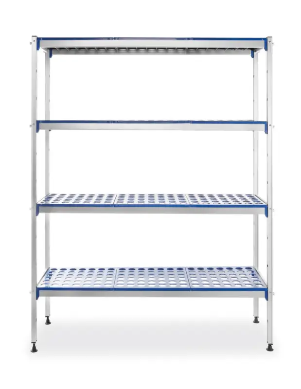 Aluminium Opbergrek , Hendi, 1280x405x(h)1685mm Alleen Vandaag