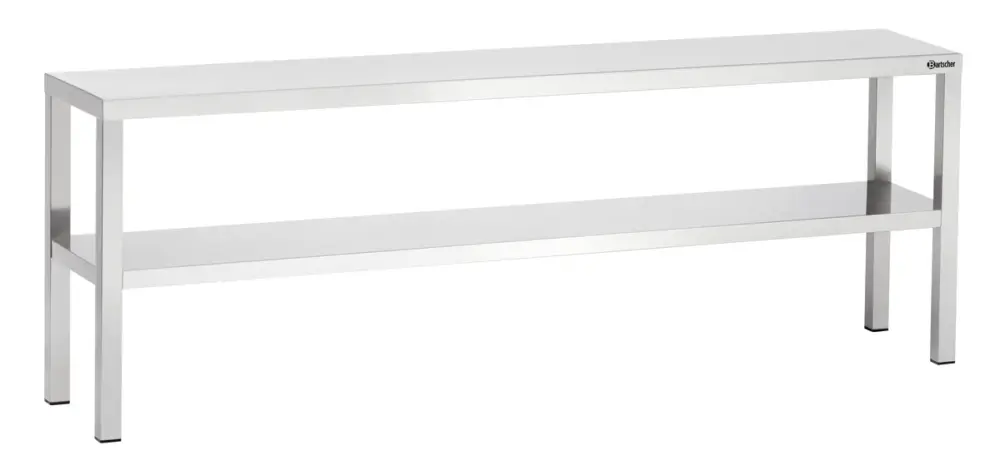 Bartscher Etagère B2000 | 2 Planken | RVS | 2000x350x650mm Betrouwbaar