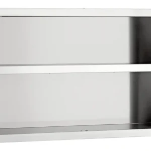 Bartscher RVS Open Wandkast | Verstelbare Tussenschap | 1800x400x660mm Koop Online