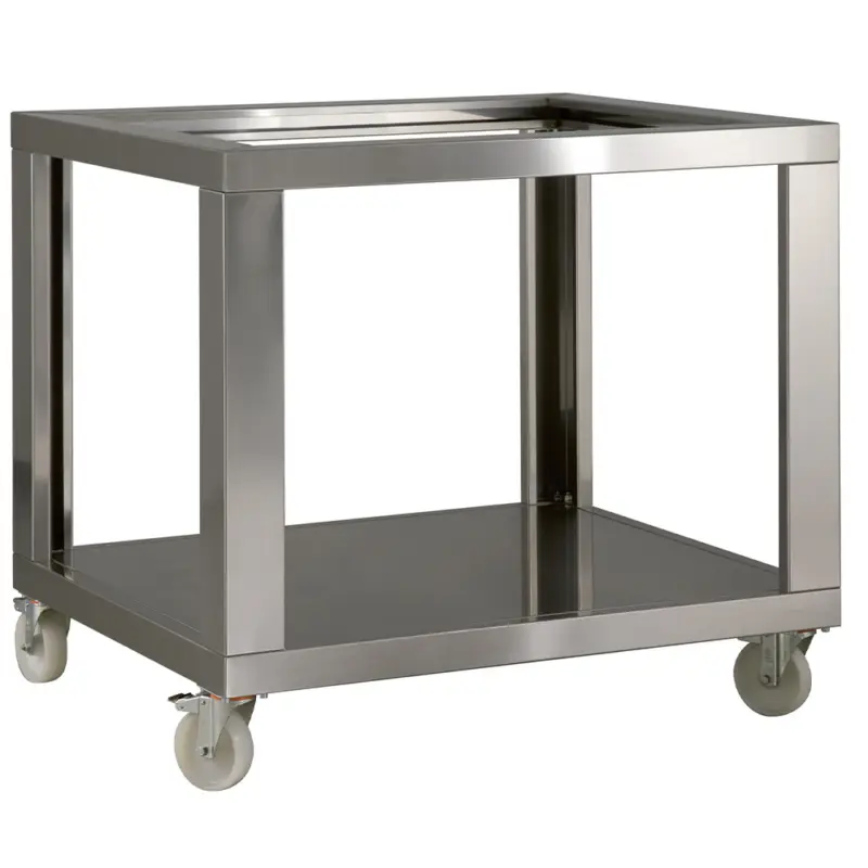 Superprijs Imitatie RVS Steun Voor 2x Gl4/35-d, Wielen, 2 Met Rem