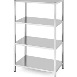 Laatste Kans Opbergrek Met 4 Planken, Hendi, Kitchen Line, 1000x600x(h)1800mm