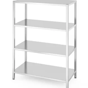 Beperkte Voorraad Opbergrek Met 4 Planken, Hendi, Kitchen Line, 1200x600x(h)1800mm