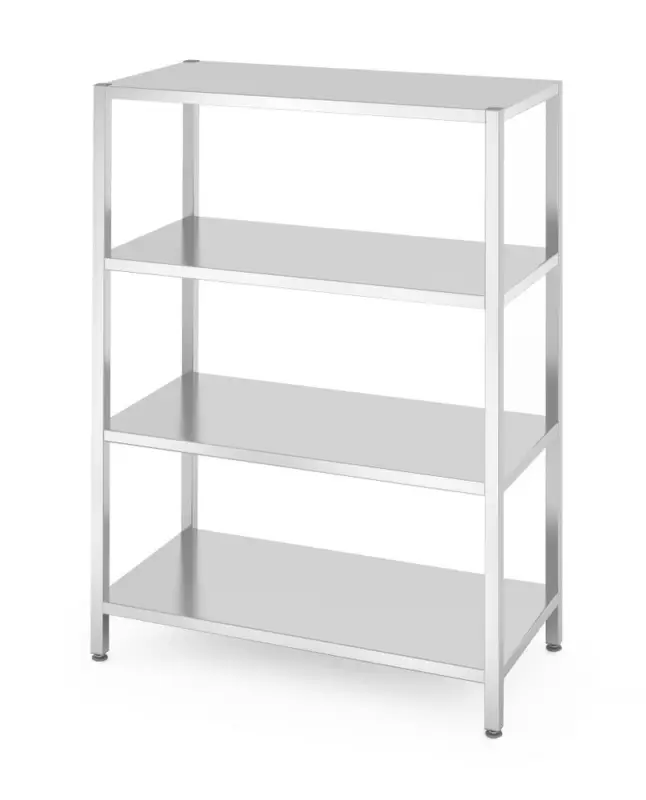 Beperkte Voorraad Opbergrek Met 4 Planken, Hendi, Kitchen Line, 1200x600x(h)1800mm