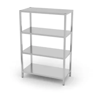 Nu Kopen Opbergrek Met 4 Planken, Hendi, Kitchen Line, 600x400x(h)1800mm