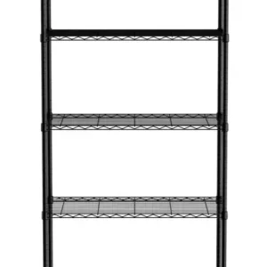 Opbergrek Met 5 Schappen, Hendi, Zwart, 910x455x(h)1830mm Must-Have