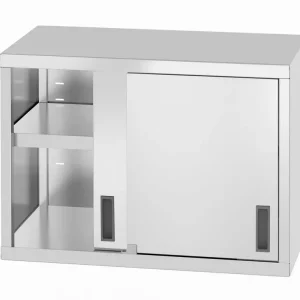 Goedkoop Hangkast Met Schuifdeuren – Gelast, Diepte: 400 Mm, Hendi, Profi Line, 800x400x(h)600mm