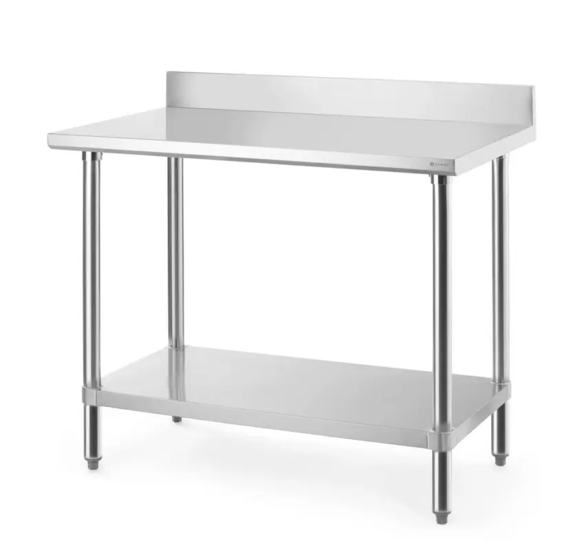 Hendi Werktafel met Spatrand | Budget Line | RVS | 1200x600x950mm Direct Verzonden