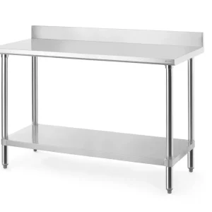 Hendi Werktafel met Spatrand | Budget Line | RVS | 1400x600x950mm Nieuw