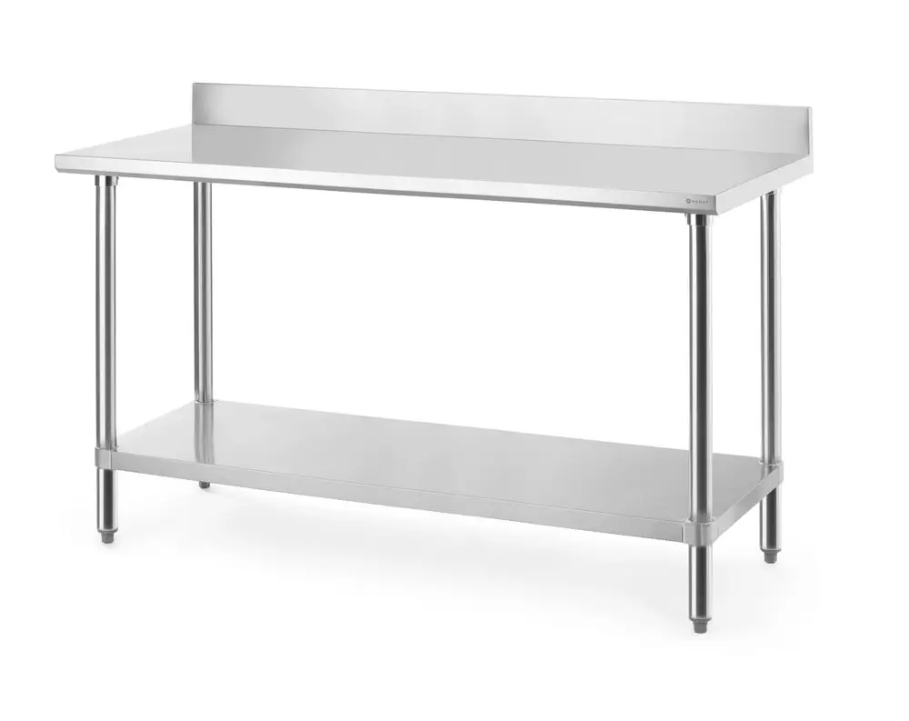 Hendi Werktafel met Spatrand | Budget Line | RVS | 1600x600x950mm Lage Prijs